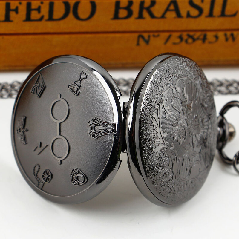 Reloj de bolsillo con temática de película para hombres y mujeres, accesorio colgante de cadena, regalo de recuerdo para niños, superventas