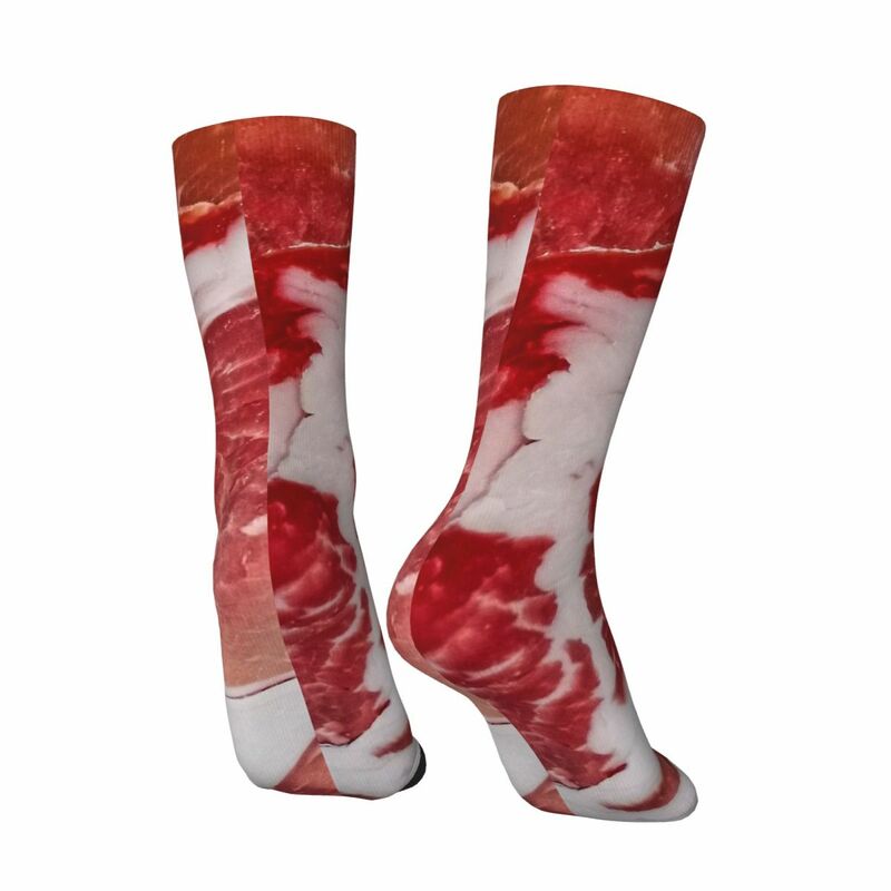 Hip Hop Funny Meat Texture Closeup Men Women Happy Socks Cycling Novelty Spring Summer Autumn Winter Stockings Gift