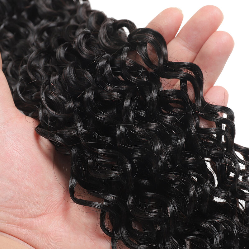 BAHW-Mongolian Water Wave Hair Bundles para mulheres negras, 100% virgem extensões de cabelo humano, cor natural, preço de atacado, 12A
