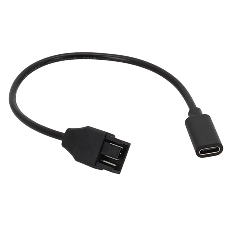 Кабель-адаптер для вентилятора USB тип 3-контактный, 4-контактный, кабель питания для вентилятора ПК, адаптер, Прямая
