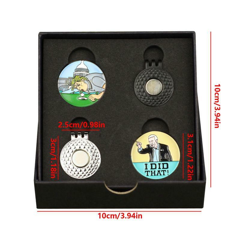 Golf Ball Marker Hat Clip Golf training Accessories Funny Magnetic Golf Ball Mark And Hat Clip Set  For Teens Men And Golf Begin