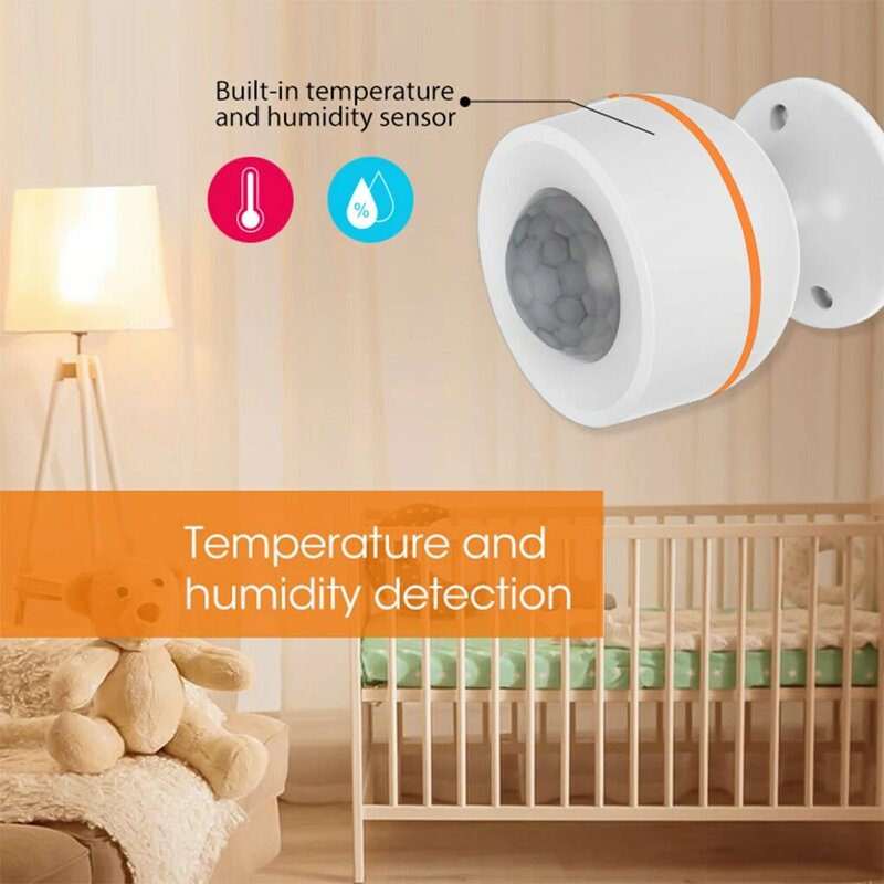 Sensor inteligente Neo Coolcam ZigBee, Sensor de movimiento PIR para el hogar, oficina, almacén, detección de temperatura y humedad
