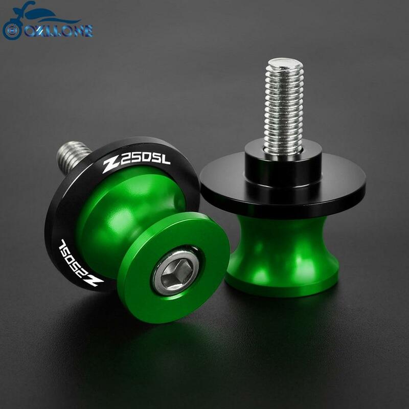 For KAWASAKI Z750R Z800 Z650 Z400 Z300 Z900 Z250 Z125 Z250SL Swingarm Slider Spools Stand Screws Covers Motorcycle Accessories