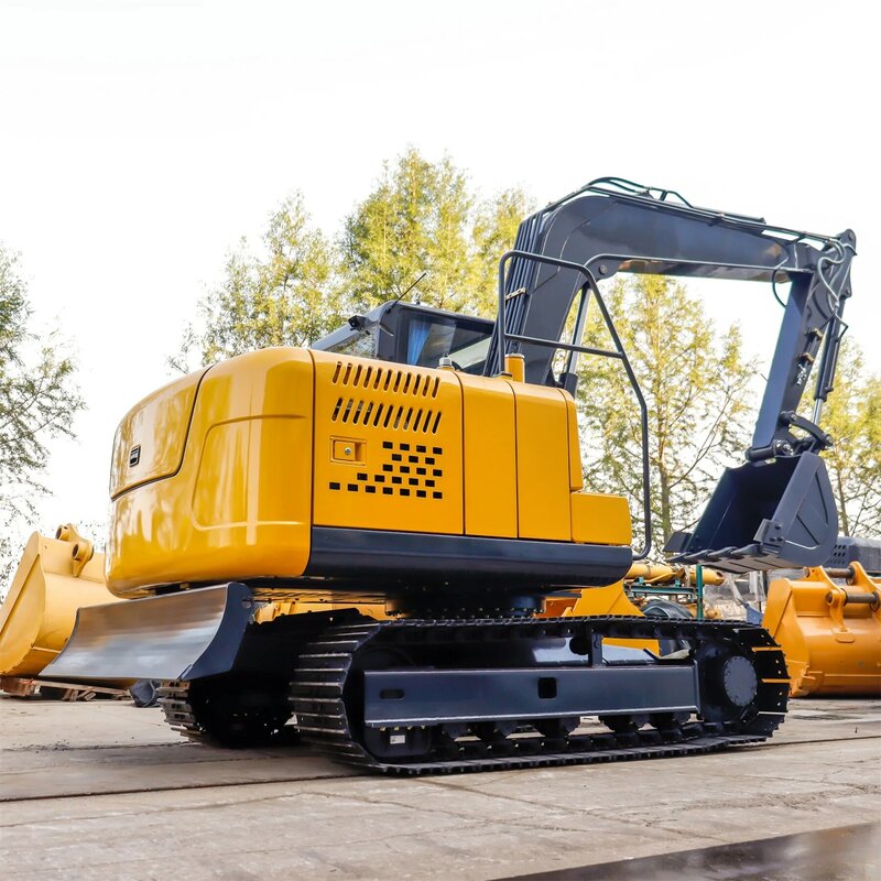 Hightop Ht90 Ht80 Excavators Machine Import Earth-Moving Machinery Bagger Mini Excavator 9Ton Crawler Excavadora