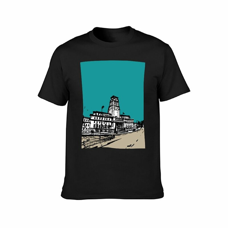 T-Shirt Manches Courtes pour Homme, Estival et à la Mode, avec Dessin Animé de l'Université de Saint