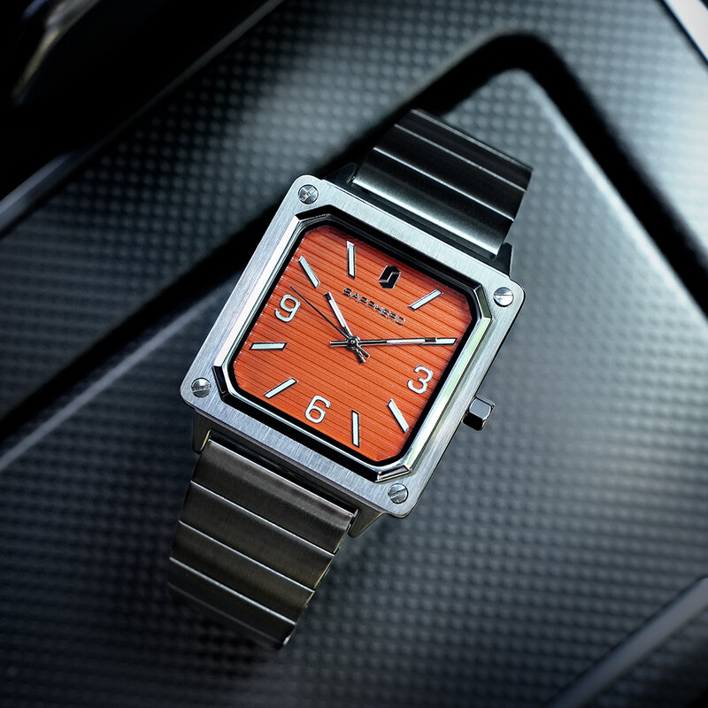 SAPPHERO kwadratowy zegarek mężczyźni pary zegarki moda damska zegarki ze Stee japonia kwarcowy minimalizm miłośników zegar