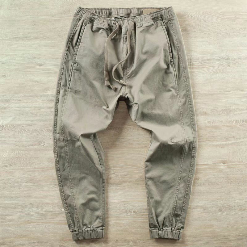 Oversize Casual Pants Mens Joggers Solid Color Sport Pants Male Breathable Quick Dry Trousers Male Cargo Pants 2024 F48
