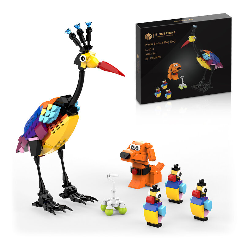 كتلة بناء تشبه الطيور Moc-kevin ، لعبة تعليمية ، نموذج منزل منطاد طائر ، هدايا عيد ميلاد للأطفال
