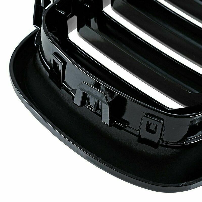 Gloss Black Car Grille Grill Front Kidney 2 Line Double Slat For BMW X5 F15 X6 F16 X5M F85 X6M F86 2014-2018 Car Accessories