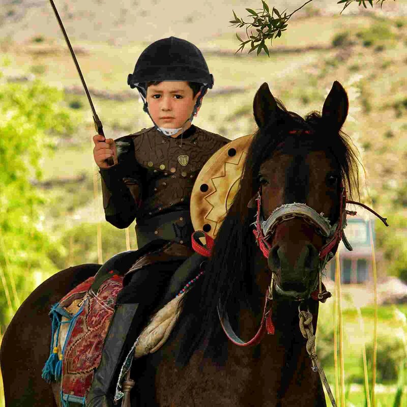 หมวกขี่ม้าปรับได้สำหรับเด็กขี่ม้าน้ำหนักเบาอุปกรณ์ป้องกันสำหรับเด็กหัดเดินขี่ม้า