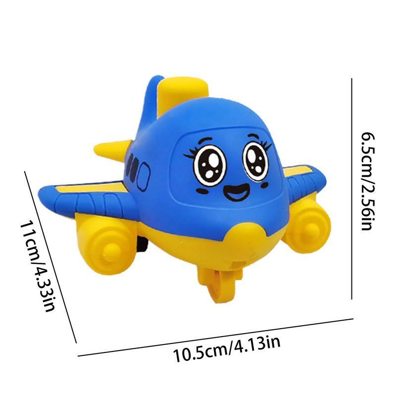 Auto alimentate ad attrito per bambini Mini Press and Go macchinine per bambini a forma di aereo Cartoon Cars Toys giocattoli educativi per la scuola materna