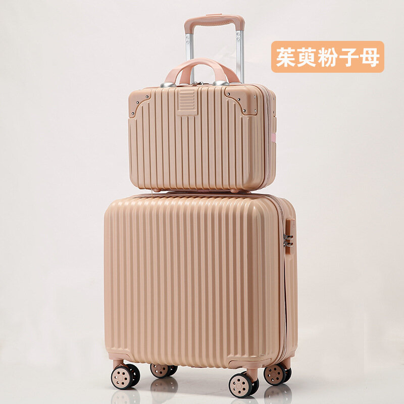ВИП-чемодан на заказ, маленький чемодан, Женский чемодан на колесиках для путешествий, размер 18 дюймов, со школьным кодом