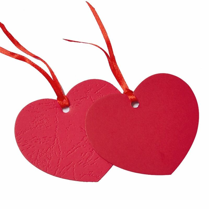 50pcs Mini Message Card Crafts tinta unita Hang biglietto di auguri Love Heart Shaped Holiday Wishes Hanging Tag Wish Wall