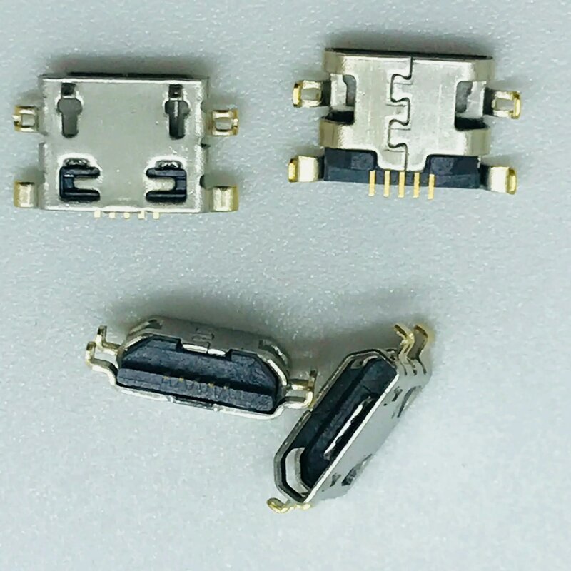 Micro USB Charging Data Plug Common 5pin for REDMI HUAW LENO XIAO OPP VIV Patch Type Smartphone