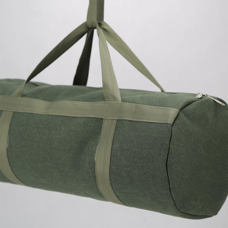 Large Size Tool Bags Storage Organizer Large Capacity Canvas Pouch Round Design Green Zipper Bags The length is 100mm/120mm