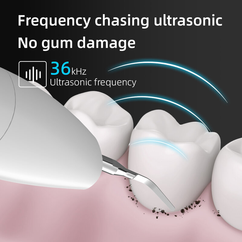 Visual Ultrasonic Scalers para Dentes Tartaro Limpeza, Dental Sonicplaque Remover, Raspadores ultra-sônicos