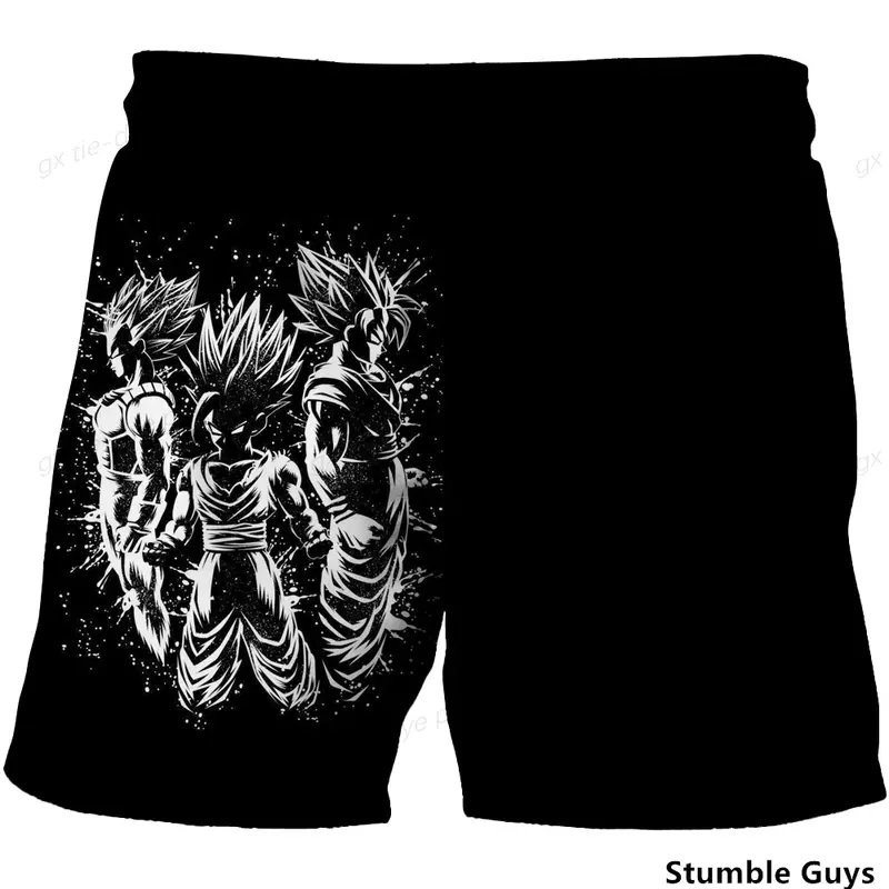 Dragon Ball Goku Pants Children's Boys Swimming Shorts Summer Quick Dry Swimming Baby Boy Clothes Cartoon Print Beach Shorts