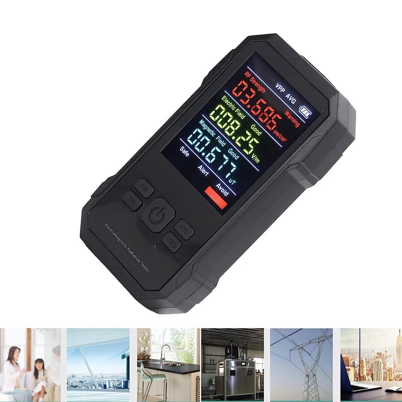EMF Meter, Handheld Digital LCD EMF Detector For Home EMF Inspections, Office, Outdoor And Ghosthunting