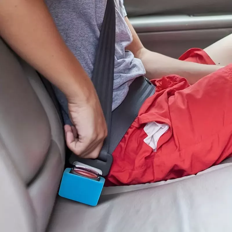 Soporte de cinturón de seguridad con hebilla para coche, Material de silicona duradero, accesorios de coche adecuados para niños y bebés