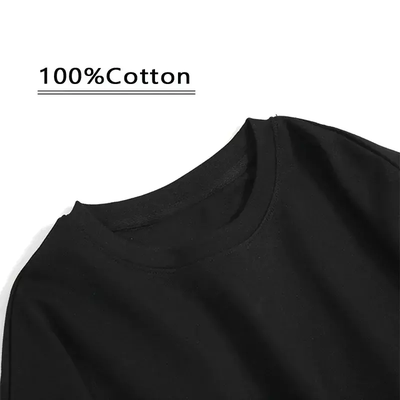 Camiseta de algodão puro estampada com gola redonda feminina, manga curta, top versátil, luxo, high-end, marca da moda, casal