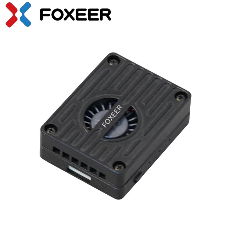 Foxeer-Concha de dissipação de calor para drone FPV de longo alcance, extremo, anti-interferência, ajustável, VTX com Mic, CNC, 5.8G, 3W, 72CH