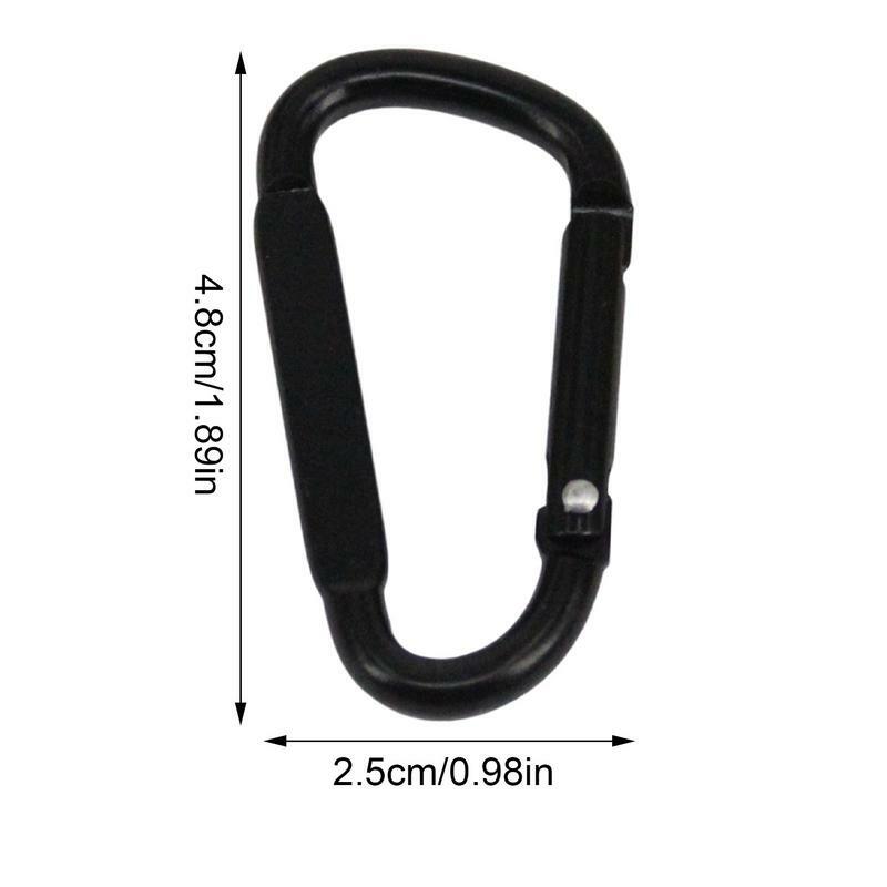D-ring Carabiner Buckle Outdoor Keychain Clip Backpack Carabiner Aluminum Alloy Caribiner Hook Key Chain Climbing Accessories