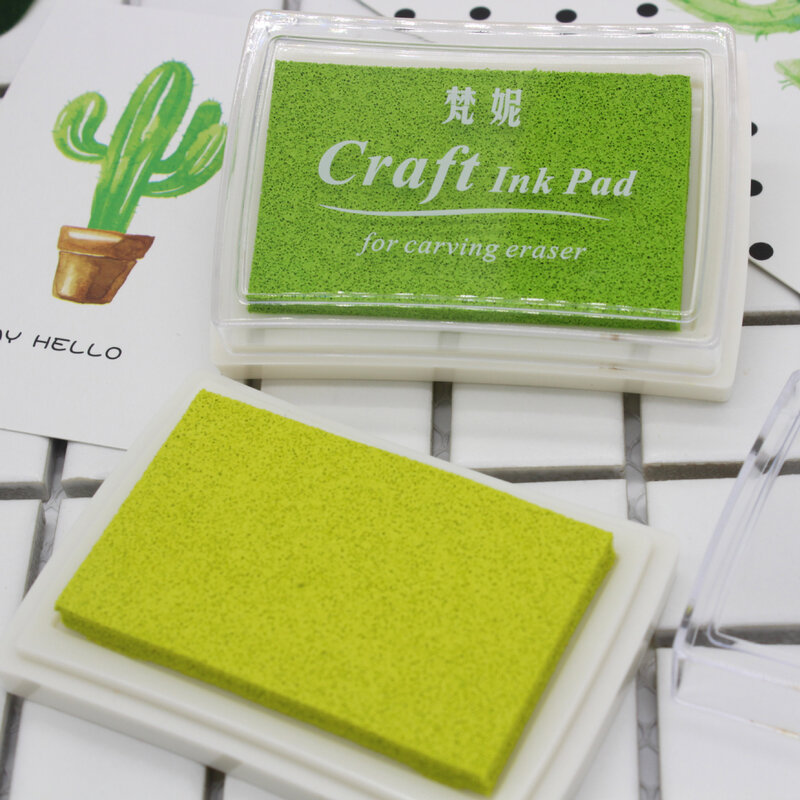15 Colors Inkpad Handmade DIY Craft Oil Based Ink Pad Rubber Stamps Fabric Wood Paper Scrapbooking pad Finger Paint Wedding