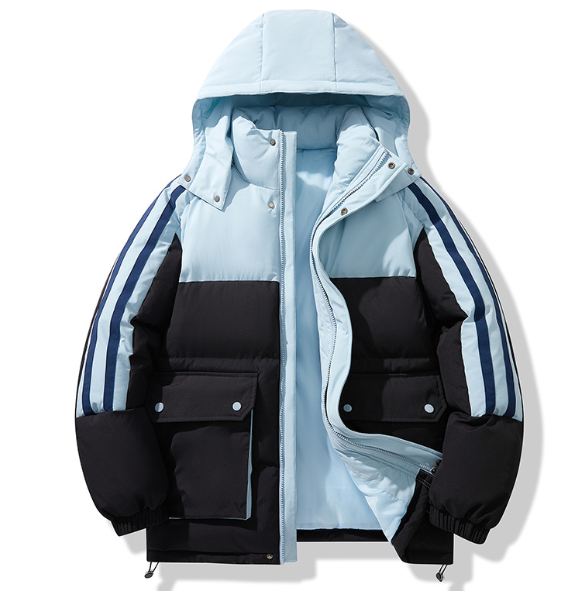 Abrigo acolchado de algodón con capucha para parejas, abrigo informal grueso y de lana, cálido, talla 4XL, invierno, 2023