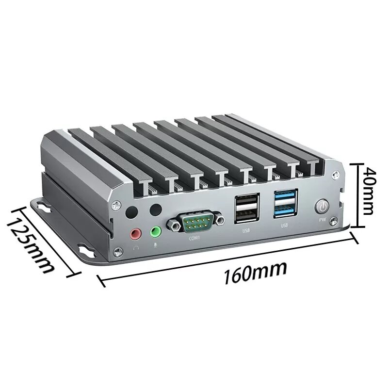 Wentylatory Mini komputer przemysłowy Intel Celeron N2840 platforma ESXI AES-NI miękki Router HDMI VGA COM HTPC Pfsense Firewall Appliance