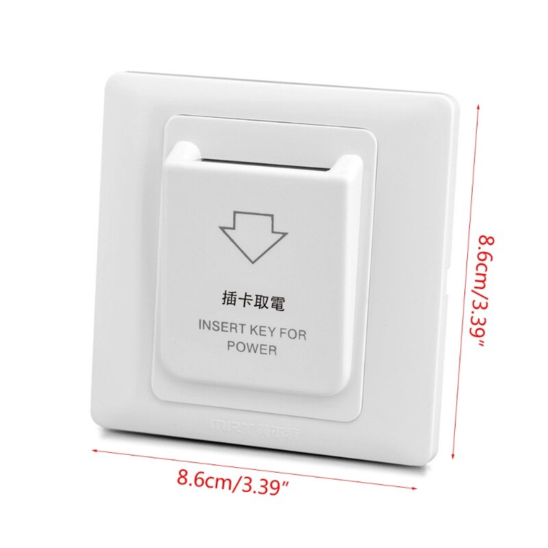 86x86mmホテル磁気カード電気スイッチプッシュボタン挿入キーで電源を取得します