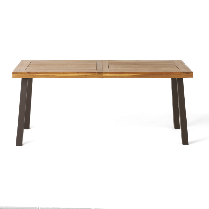 BOUSSAC Natural Stained Acacia Wood Dining Table