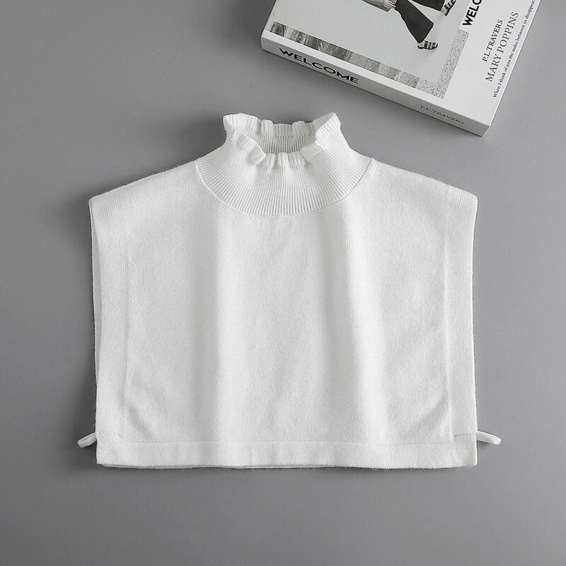 Sweter damski fałszywy kołnierz nowa moda regulowana z imitacją kołnierzyka bluzka Top Half-Shirt akcesoria dekoracyjne
