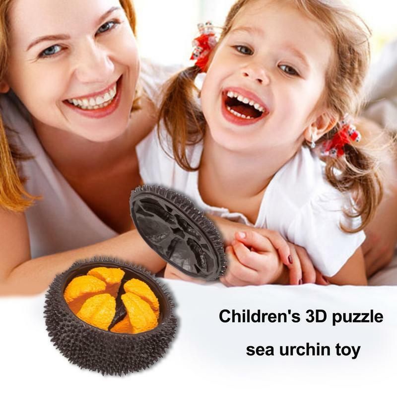 Mainan permainan memotong bulu babi laut kreatif memotong Puzzl mainan edukasi anak portabel untuk meningkatkan imajinasi untuk anak-anak