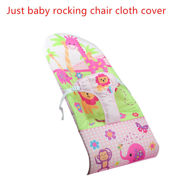 Cartone animato sedia a dondolo per bambini copertura in tessuto cotone confortevole accessori per sedie a dondolo per bambini fodera in tessuto per sedia a dondolo sostituibile