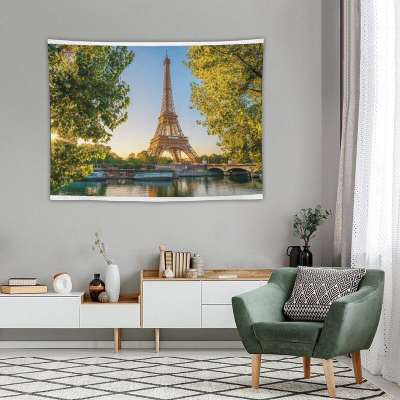 Tapisserie Tour Eiffel, Décoration de Chambre Esthétique, Paris