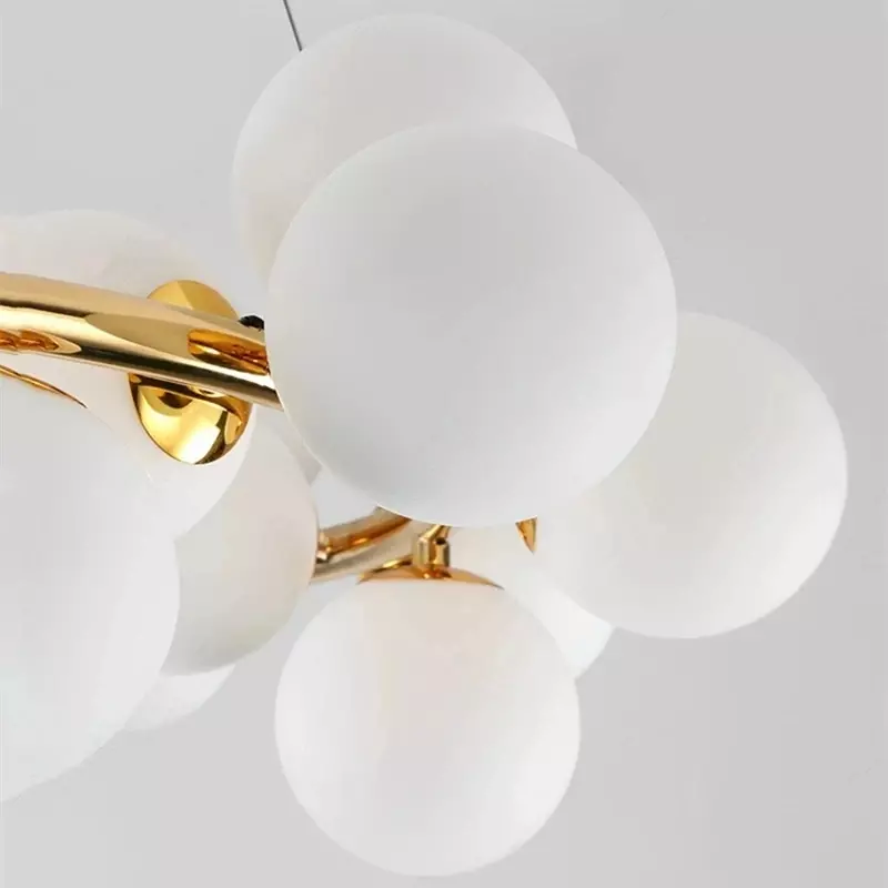 Creative Glass Ball LED Chandelier Living Room Restaurant Bedroom Kitchen Pendant Lamp Modern Decor Household Lighting Fixtures