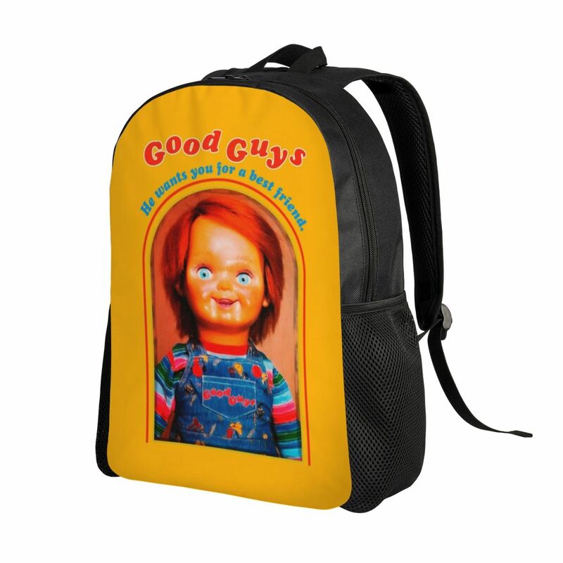 Chucky Retro Movies Backpack for Women Men Waterproof School College Good Guys Child's Play Bag Print Bookbag