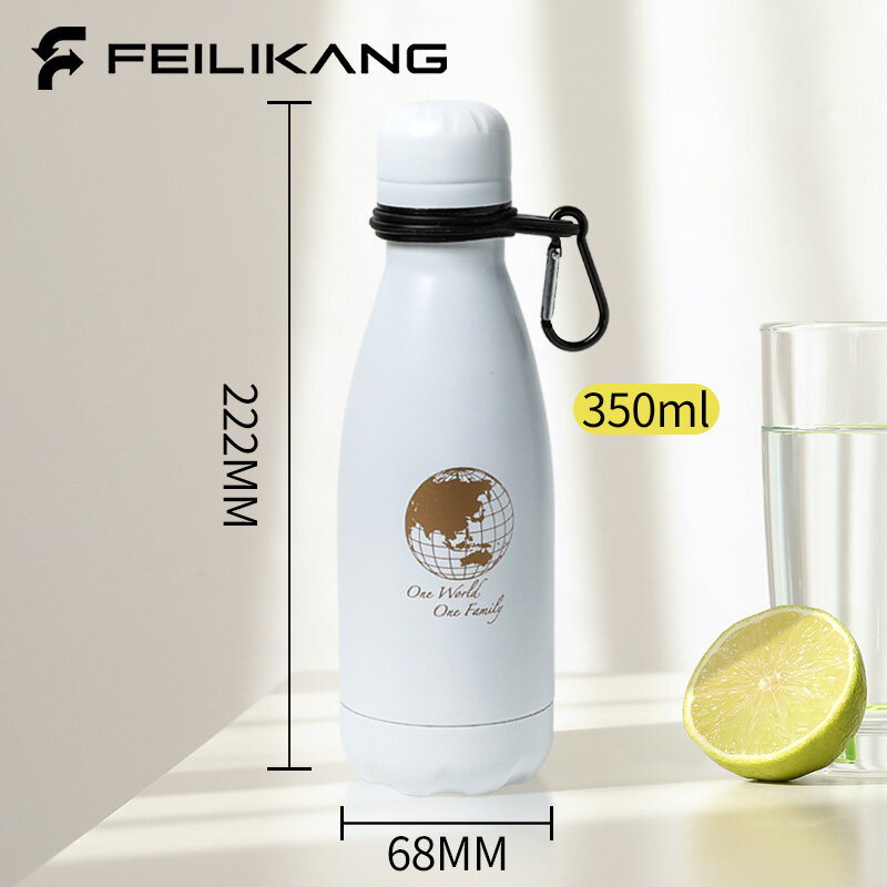 350ML Double Wall Thermo Cup 304SS Insulated Bottle Leakproof Thermal Mug Thermos Bottles for Coffee Sport Travel cola gift