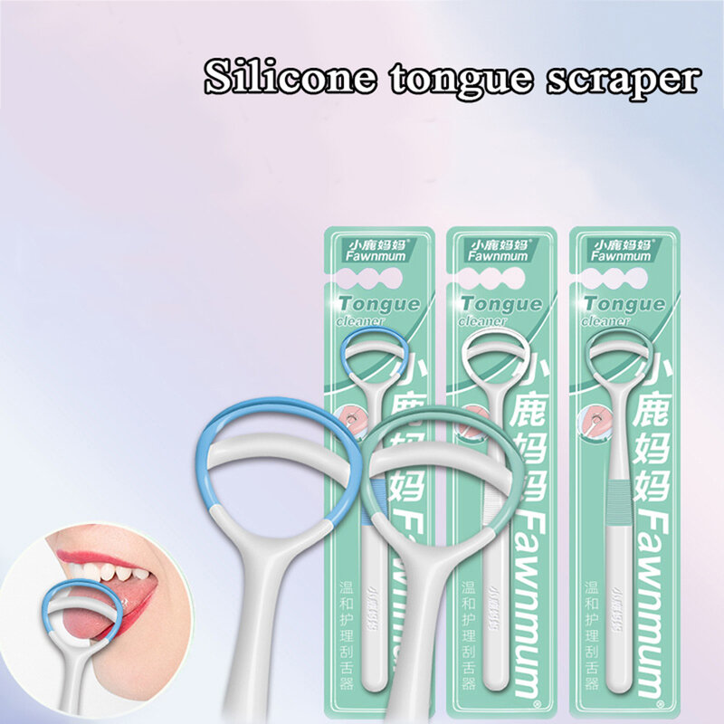 1 Stück Silikon Zungen schaber Reinigung Zungen schaber für die Mundpflege Mundhygiene halten frischen Atem Mundhygiene Reinigungs werkzeug