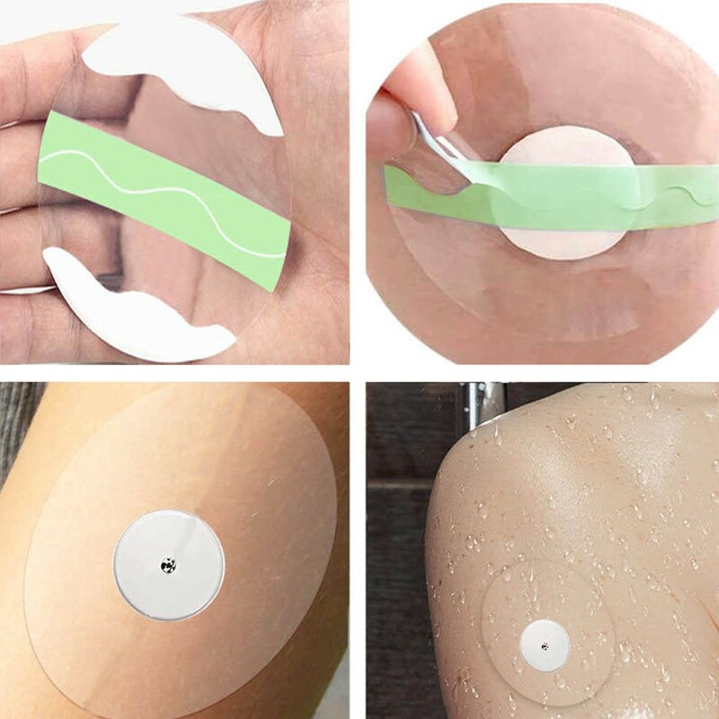 Adhesive Oval 5 Pcs Libre Sensor Covers Transparent Adhesive Patch Clear
