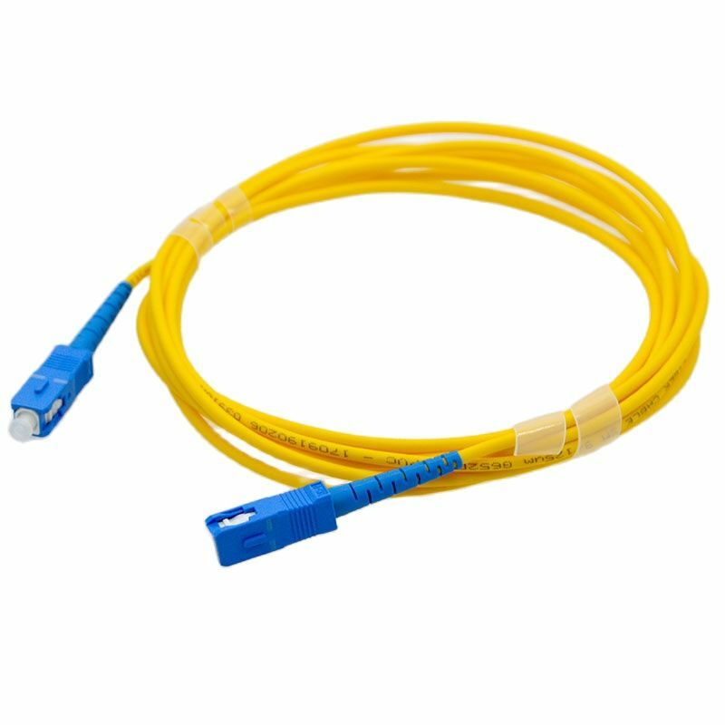 Cabo de extensão de fibra óptica 3m, sc/upc fibra de monomodo, 3.0mm, fibra trançada, cabo de extensão, frete grátis