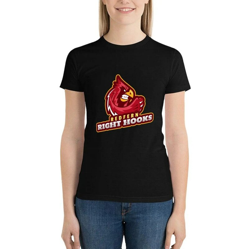 Redfern-Camiseta con ganchos derechos para mujer, tops de verano, camisetas gráficas, camisetas occidentales