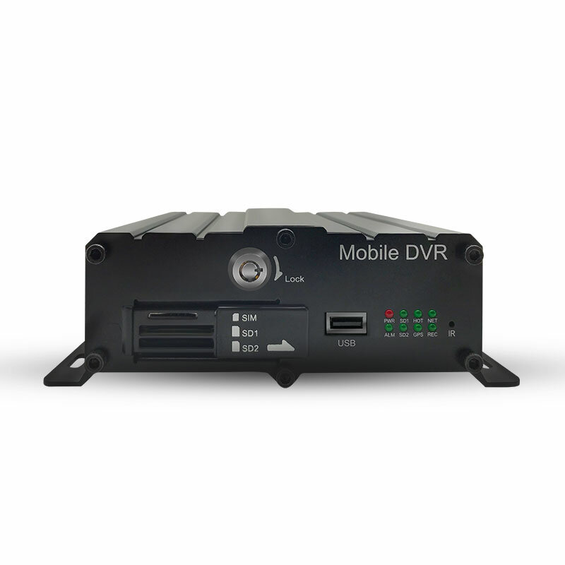 4CH Kartu SD Ganda 4G Kartu DVR Seluler Kotak Hitam Kendaraan 1080P Ponsel MDVR