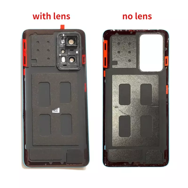 Penutup baterai belakang Realme GT Neo 2, casing pelindung pintu belakang dengan bagian pengganti lensa kaca kamera