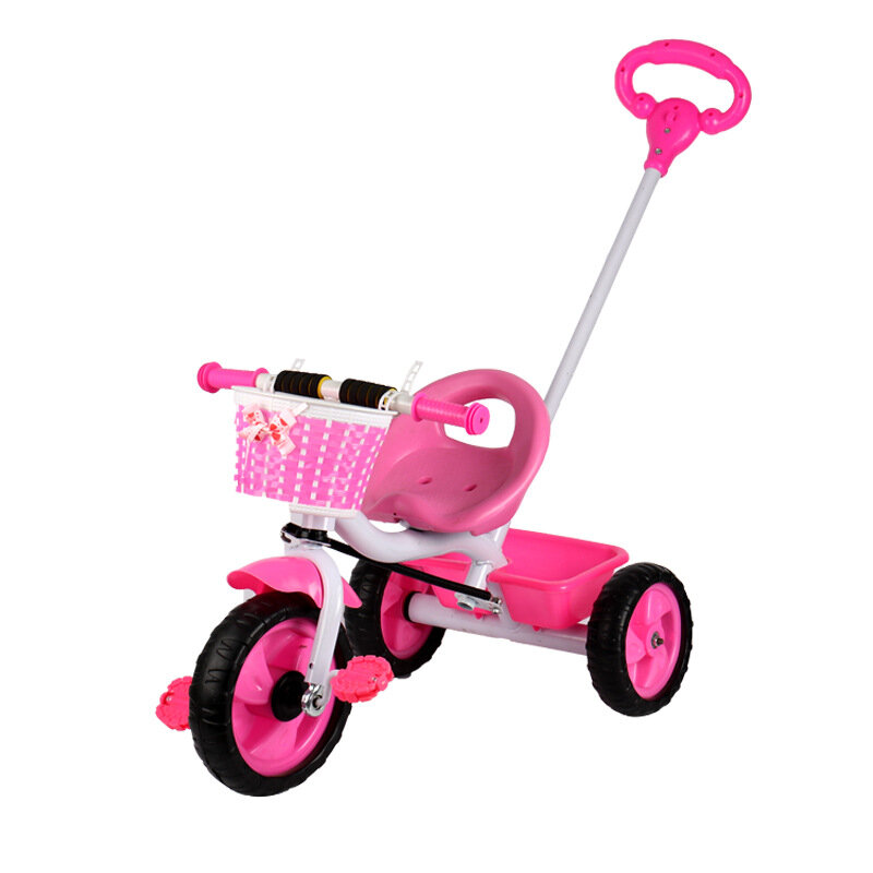 Triciclo de paseo para niños, coche para caminar, bicicleta para niños de 2 a 5 años, pedal de empuje manual ligero para bebés
