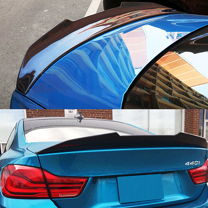 Per BMW serie 4 F32 F33 F36 M4 MP PSM Style Carbon Glossy Black coperchio del bagagliaio posteriore Spoiler per auto ali accessori per Tuning esterno