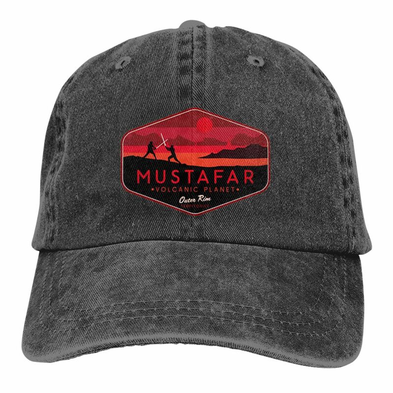 Mustafar Baseball Caps Zeug lässig Distressed Baumwolle Papa Hut für Männer Frauen Aktivitäten verstellbare Passform Kappen Hut