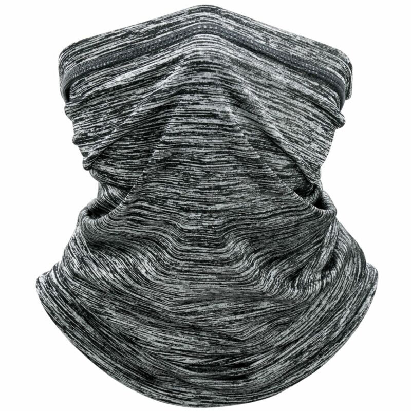 Turbante per la protezione solare in seta di ghiaccio ventilare la sciarpa per il collo del motociclo grigio canapa grigio scuro scudo esterno blocco bianco blu