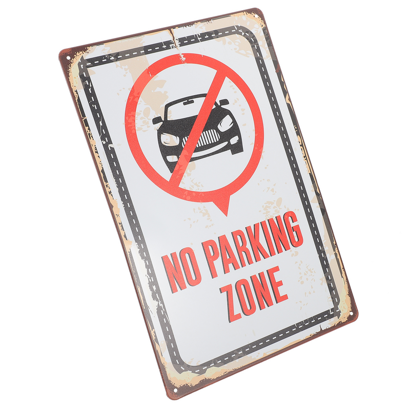 Segni nessun parcheggio pittura decorativa/immagine appesa per avvertimento non qui avvisi di sicurezza