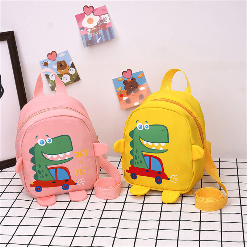 Mochila de dinossauro de carro infantil, jardim de infância Schoolbags, pequena, média, grande classe, linda bolsa de ombro